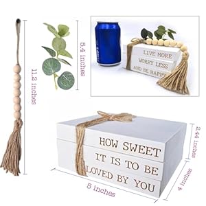 Mamagiftree decorative books for home decor mini faux books for decoration christian christmas ornaments for living room entryway bookshelf coffee table farmhouse stacked books decor set of 3  urban country home decor