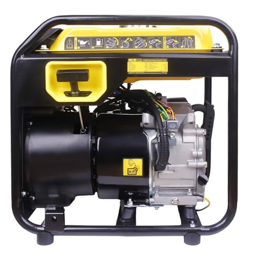 Aceup Energy 3800 Watt Inverter Generator, Petrol Powered Generator Pure Sine Wave 223cc, EURO-V, CE