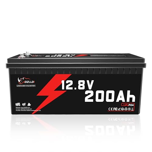 12V 200AH Lithium Battery with BMS for Home & RV