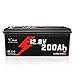 IDZLLDI 12V 200AH LiFePO4 Lithium Battery with Built-in 100A BMS 2560W Load Power 15000 Deep Cycles Low Temp Protection Lithium Iron Phosphate Battery for Home Energy,RV,Solar,Camper