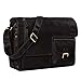 Produktbild STILORD 'Mika' Ledertasche Vintage braun Herren Damen Uni Büro Arbeit große Umhängetasche Aktentasche für DIN A4 Aktenordner Laptoptasche 15.6 Zoll Echtleder, Farbe:matt - Dunkelbraun