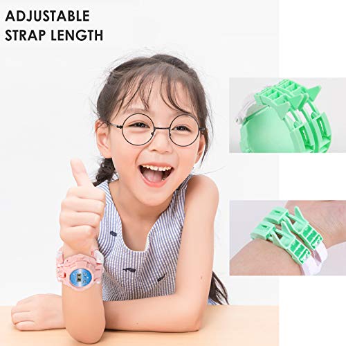 XUANOU Cartoon Electronic Deformation Watch Children Creative Manual Transformation Robot Toys for Children’s Birthdays, Christmas and School Days (Blue)