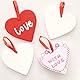 Baker Ross Anhänger aus Keramik Herz zum Gestalten und Basteln für Kinder ideal zum Valentinstag und Muttertag (5 Stück), 6cm, Ceramic