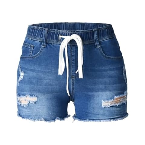 Atditama Women's Elastic Drawstring Waist Shorts Cover
