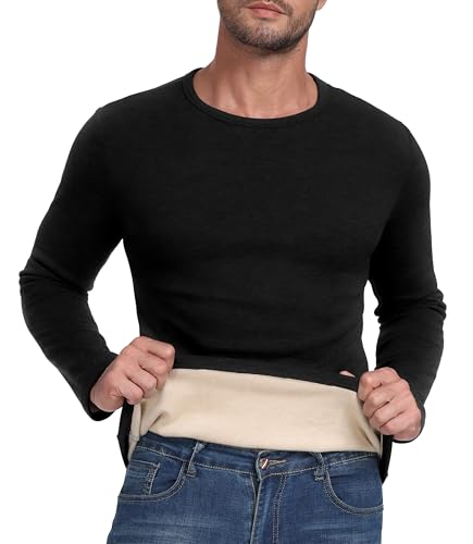 Sailwind Mens Wool Base Layer Long Sleeve Undershirts Crewneck Thermal Shirt3