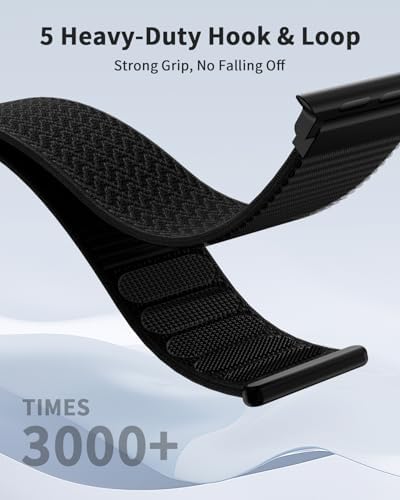 Nylon Sport Loop Band Compatible with Apple Watch Bands 44mm 45mm 46mm 49mm - 1