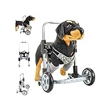 Dog Wheelchair for Front Legs Adjustable, Small Dog Carts with 4-Wheeled, Pet Wheel Chair with Front Limb Walking Mobility Aids Lightweight for Front Leg Weak Pet Hip Support(Small)