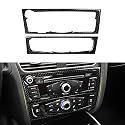 OYDDL Auto CD Panel Aufkleber Klimaanlage Volume Panel Control Frame Trim Kompatibel mit Audi A4 B8 A5 S4 S5 Q5 RS4 RS5 Interieur Zubehör (B)
