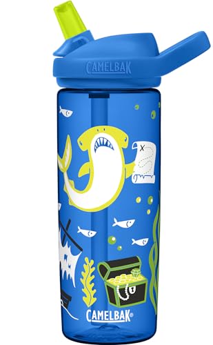 CamelBak Eddy+ Garrafa de água infantil de 590 ml com Tritan Renew – topo de palha, à prova de vazam