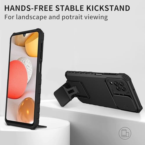 Coque Galaxy A42 5G anti-rayure écran et objectif avec béquille de support