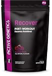 Active Genetics Recover Post-Workout Recovery Formula - L-Glutamine, Essential Amino Acids 5000mg, Triple Mushroom Matrix (Shiitake, Lion's Mane, Chaga), L-Carnitine & Montmorency Cherry - 30 Servings