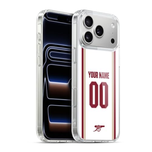 Cadeau idéal pour fan d'Arsenal coque iPhone 17 Pro Max personnalisée kit 2025/26 MagSafe