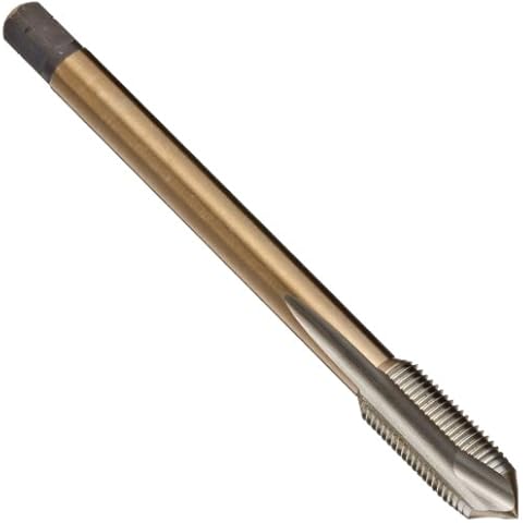 Dormer EP40 Cobaltstahl-Gewindebohrer mit Spiralspitze, Gold-Oxid-Finish, rund mit quadratischem Endschaft, Steckfase, 1,9 cm - 14 Gewindegröße, 20 mm Schaftdurchmesser (1 Stück) Cover