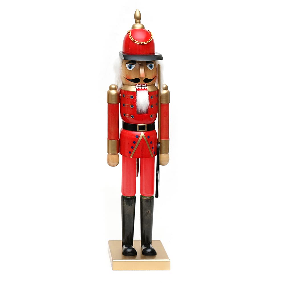 Dekohelden24 Precioso Cascanueces Soldado en Rojo, Aprox. 50 cm