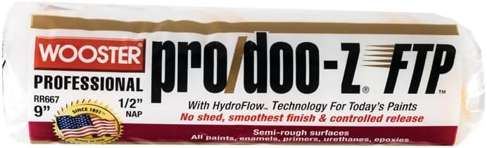 Wooster Pro/Doo-Z FTP Synthetic Blend 1/2 in. x 9 in. W Paint Roller Cover For Semi-Rough Surfaces