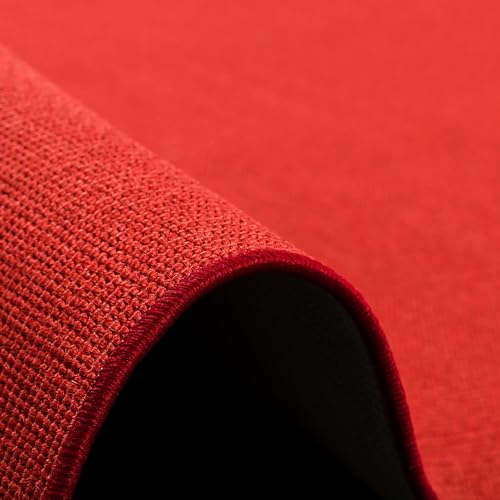 Snapstyle Sisal Natur Läufer Teppich Astra Rot in 9 Größen - 3