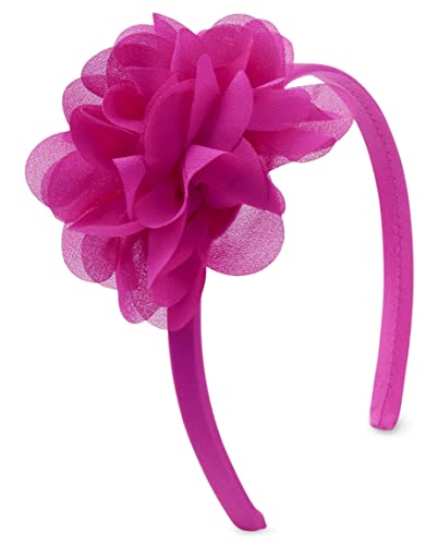 Gymboree Girls and Toddler Headbands and Hair Accessories, Magenta Flower Hb, One Size