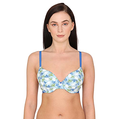 Image of Zivame Women's Cotton Non-Padded Wire Free T-Shirt, Push-Up Bra