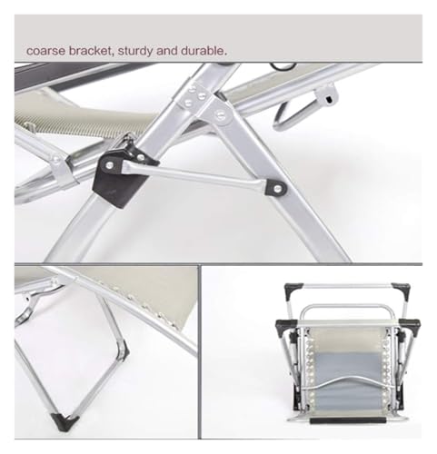 Chaise longue de jardin pliante inclinable charge 200 kg
