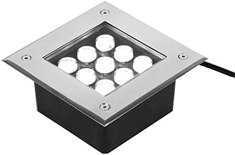 9W LED Outdoor Buried Spot Light Square Fixture Underground Lamp Pure White