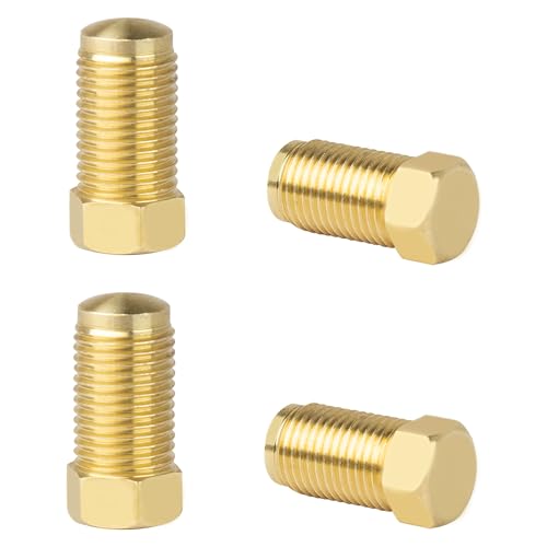 4Pcs Brake Line Plugs for Dune Buggy, 10MM 1.0 Bubble, 1/8