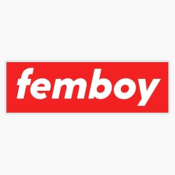 Minimal Femboy Bumper Sticker Vinyl Decal 5"