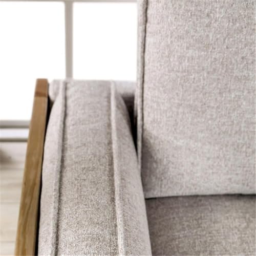 Sillón Plegable Tela Marrón claro miniatura 2