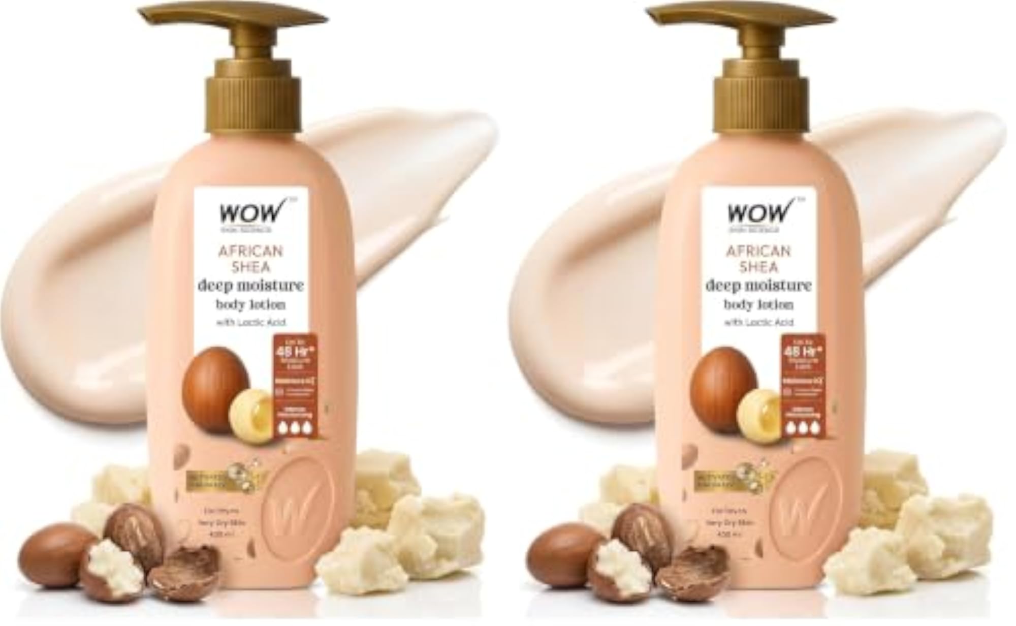 WOW Skin Science Shea Butter Body Lotion for Very Dry Skin