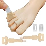 TISCH 2 Pcs Hammerzehen Glätteisen, Zehen Korrekturschiene für Damen, mit Metallplatte