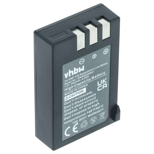 vhbw Akku kompatibel mit Fujifilm FinePix S200EXR, S200, S100FS, S100 Kamera (900 mAh, 7,2 V, Li-Ion)