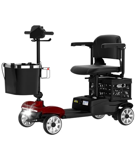 4 Wheels Mobility Scooter for Adults, 15 Miles Long Travel