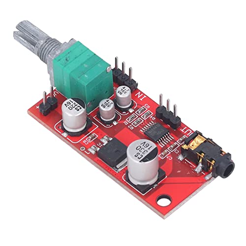 Tarjeta de preamplificador de auriculares, tamaño compacto DC 3-12 V, 2,54 mm, salida pin MAX4410, tarjeta de amplificador de auriculares para dispositivo DIY
