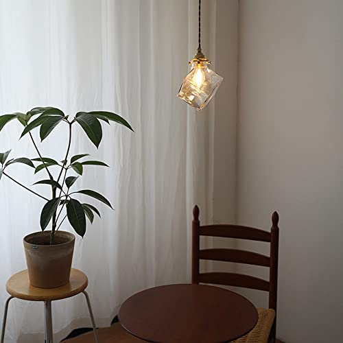 Lampe en laiton style industriel rétro avec suspension réglable - 7