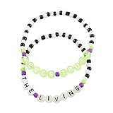 Allvounail Halloween Beelte Merchandise Bracelets Sandworm Coral Snake Bracelet Set Jewelry Costume Women Men Party Favors Cosplay (Never Trust the Living)