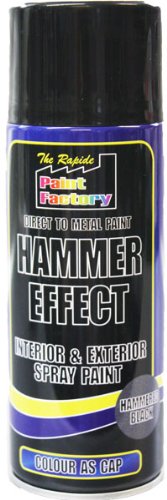 400ml Hammered Effect Spray Paint Black
