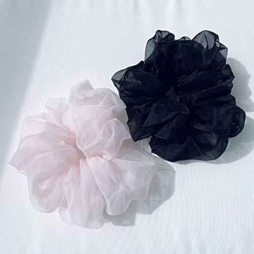 Anya Accessories Oversized Scrunchie | Extra Large Organza Look Hair Tie thumb #4