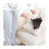 Premium Genuine Ostrich Feather Duster – Fluffy Anti-Static Natural Feathers with Durable Wooden Handle – Lightweight Hand Duster for Home, Office, Car Cleaning - Image 3