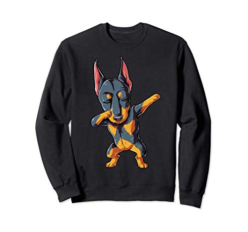 Dabbing Doberman Funny Dog Lover Gifts Men Women Dab Dance Felpa
