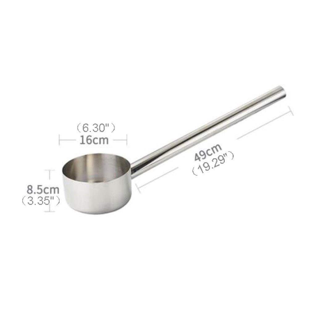 Cucharón de Sopa Acero inoxidable grande que sirve Cucharón 19.29" manija extendida de grado comercial Cucharón Inicio Cocina Jardín pala de agua Cazo para Sopa Cazo de Cocina