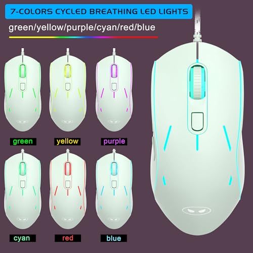 Image of Gaming Keyboard and Mouse Combo, K1 RGB LED Backlit Keyboard with 104 Key Computer PC Gaming Keyboard for PC /Laptop (Green)