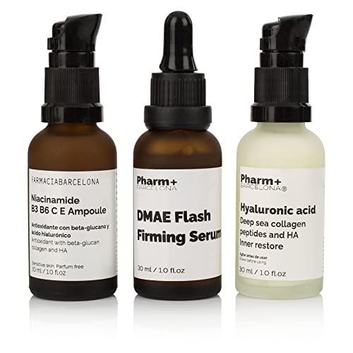 Pack Regalo Antiedad, Serums Faciales Mujer para Dia y Noche que Incluye, Serums Antiarruga Reafirmante e Hidratante, Serum Antioxidant y Serum Efecto Flash Reafirmante - Caja Regalo Mujer