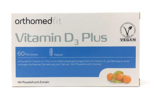 orthomed orthomed fit Vitamin D3 Plus 60 veg. Kapseln (11,4g) (vegan) Cover
