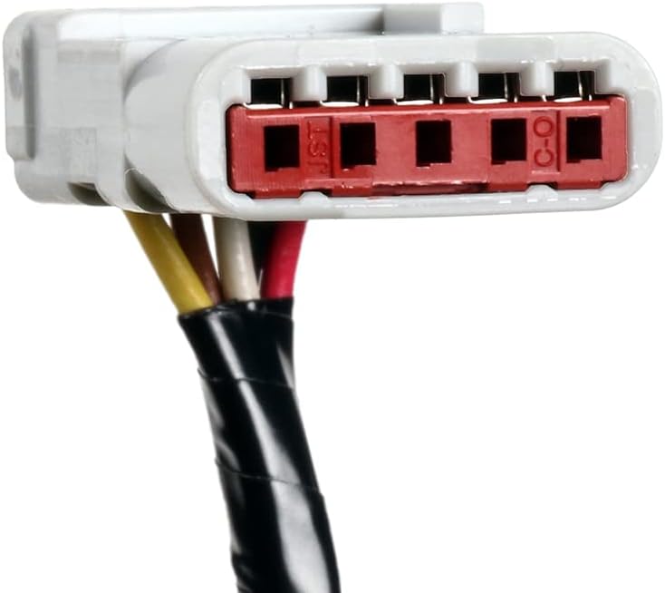 Close-up of the camera's electrical connector