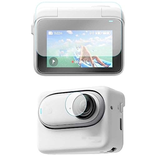 【PCATEC】Insta360 GO 3 用 スクリーン プロテクター 9H 硬度 HD 強化ガラス レンズフィルム 保護フィルム