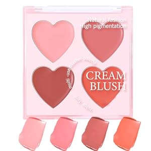 Manhegari Rouge Palette 4 Farben Creme-Rouge