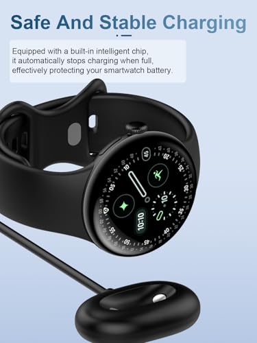 Câble de charge Google Pixel Watch 4 avec base magnétique stable USB-A noir - 7