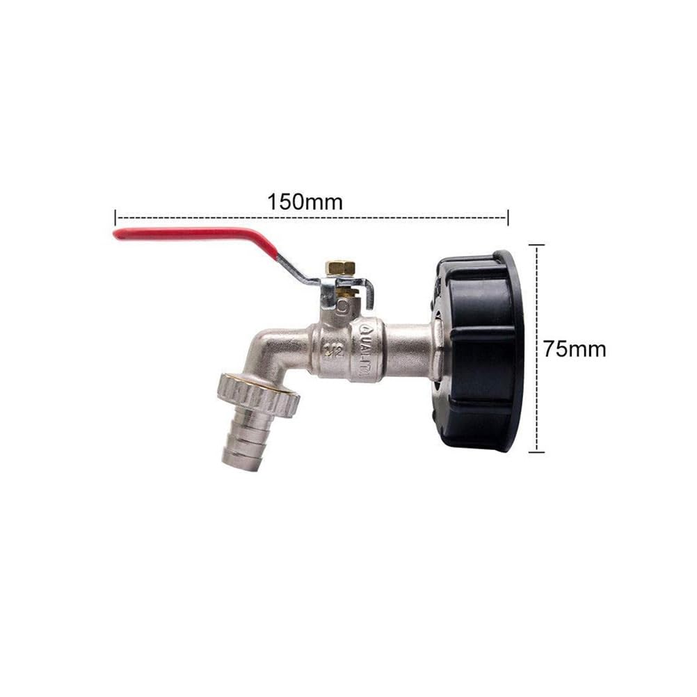 Części ogrodowe Adapter zbiornika spustowego IBC do mosiężnego kranu ogrodowego z przyłączem węża 12,7 mm Części ogrodowe