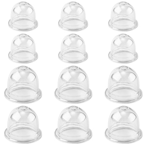 XIHIRCD 12stk Vergaser Pumpe Primer Birne Kompatibel mit WALBRO, Primer-Ballons in 2 Größen für Vergaser Ersatz-Primer-Ballonpumpe für Vergaser Praktisches Zubehör(Transparent)