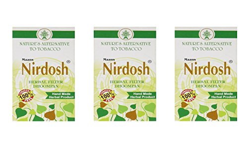 Maans Nirdosh Herbal Cigarettes - Ecstacy & Honeyrose Alternative (Packs of 10)