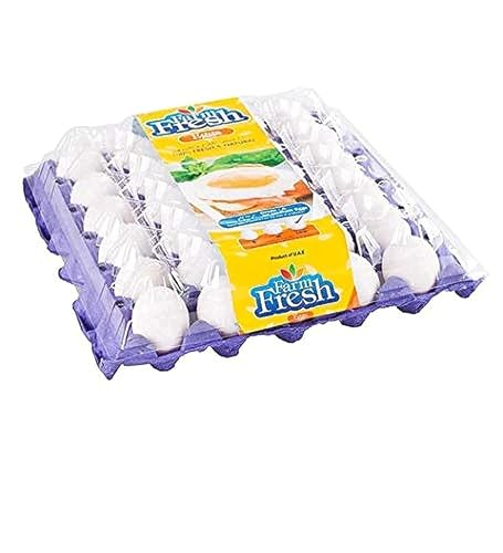 Farm Fresh White Eggs Large 30 Pcs